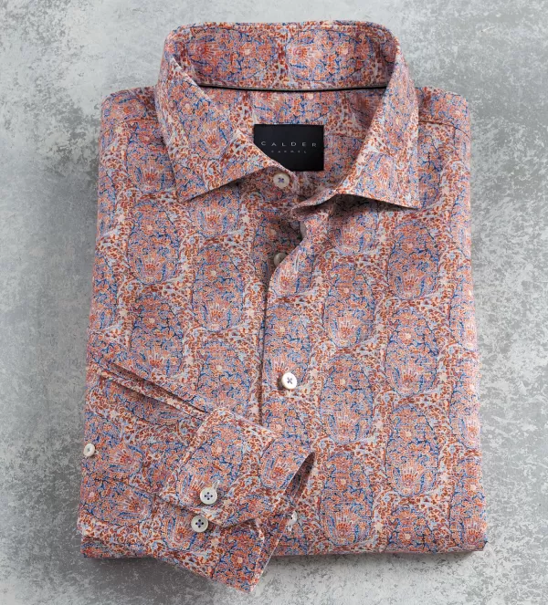 Calder Carmel Paisley Shirt- Long Sleeve Sport Shirts