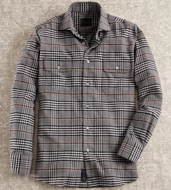 Calder Carmel Plaid Flannel Shirt- Long Sleeve Sport Shirts