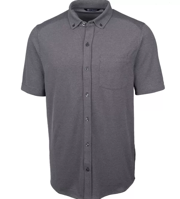 Cutter u0026 Buck Cutter & Buck Reach Short Sleeve Oxford Sport Shirt- Short Sleeve Sport Shirts