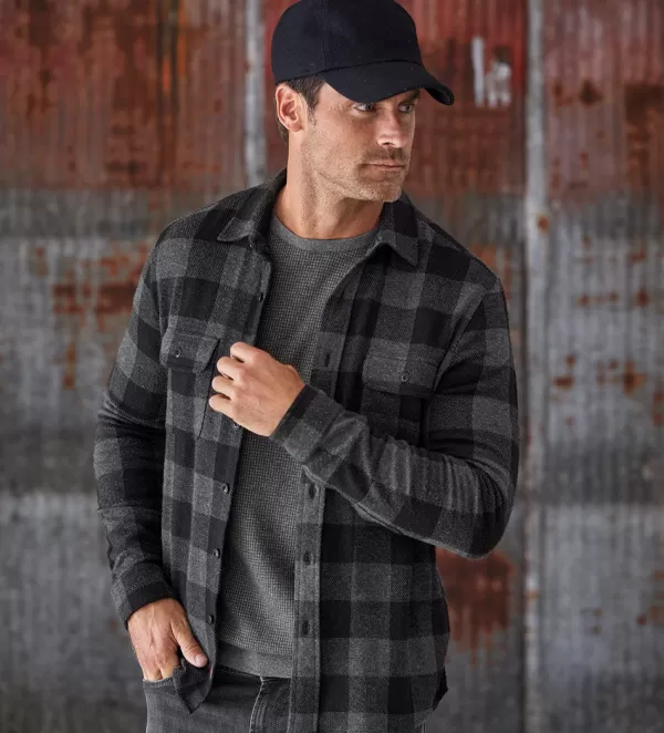 Faherty Buffalo Check Legend Sweater Shirt- Long Sleeve Sport Shirts