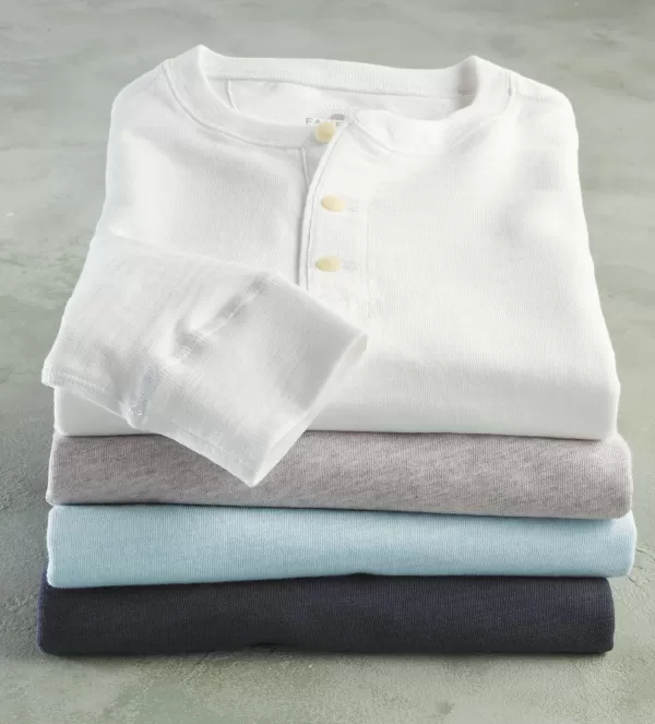 Faherty Sunwashed Henley- Polos & Knits