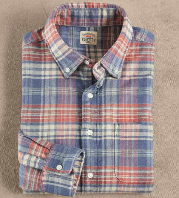 Faherty The All Time Plaid Shirt- Long Sleeve Sport Shirts