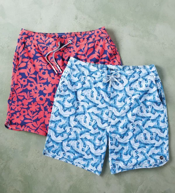 Johnnie-O Barbuda Swim Trunks- Swimwear