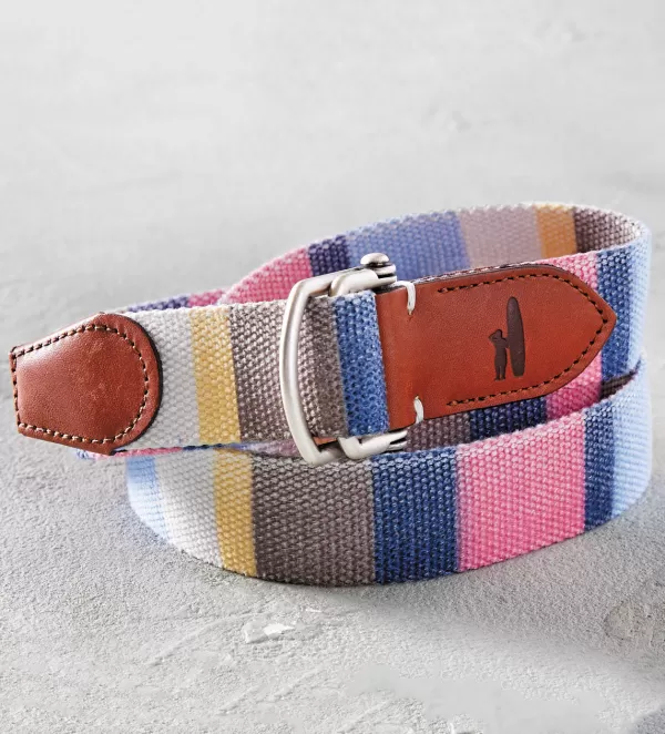 Johnnie-O Bowen Canvas Belt- Belts