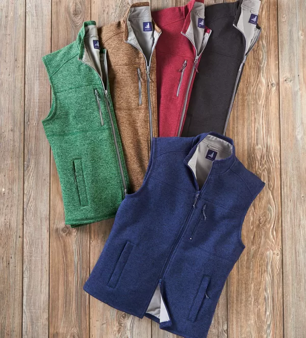 Johnnie-O Wes Fleece Vest- Vests