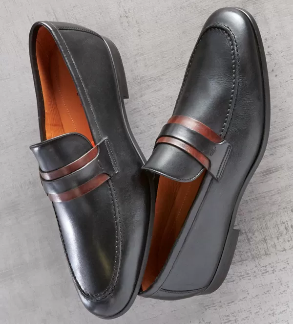 Magnanni Leather Loafers- Dress Shoes