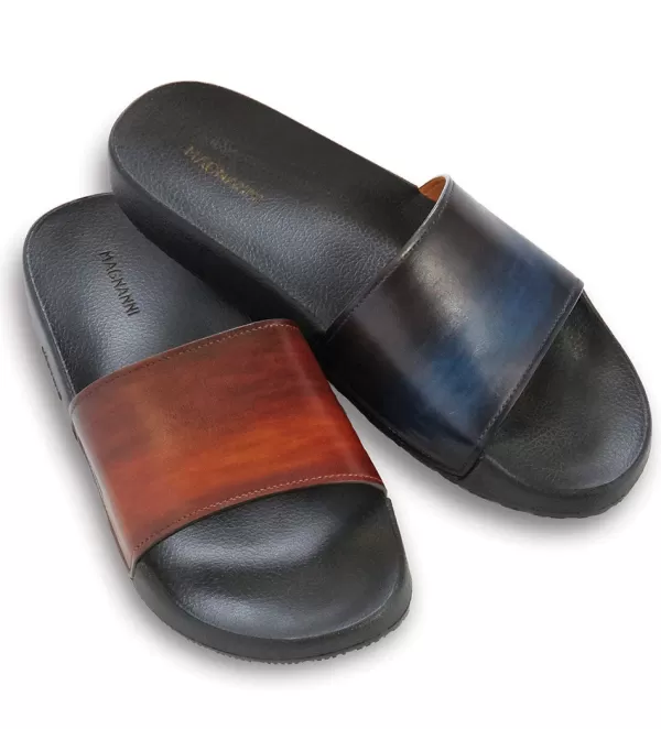 Magnanni Playa Leather Slides- Casual Shoes