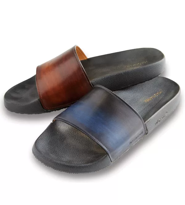 Magnanni Playa Leather Slides- Casual Shoes