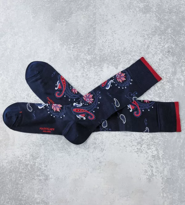 Marcoliani Paisley Flower Socks- Socks