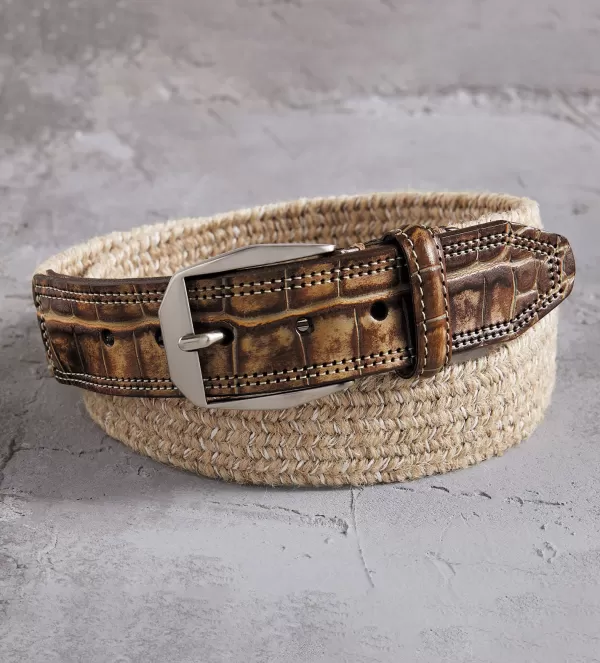 Martin Dingman Brooks Braided Belt- Belts