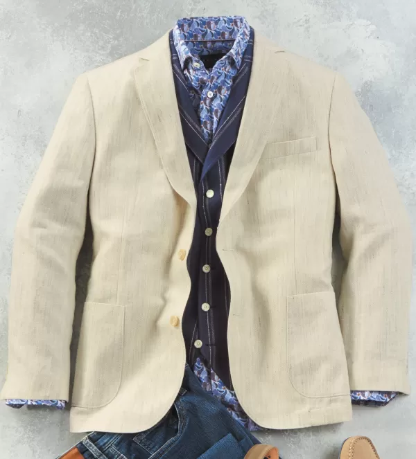 Patrick James Herringbone Sport Coat- Sport Coats