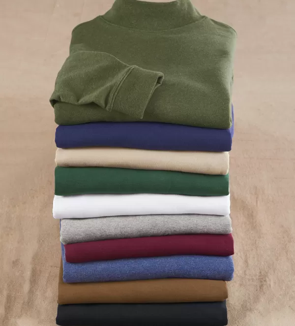 Patrick James Mock Neck- Polos & Knits