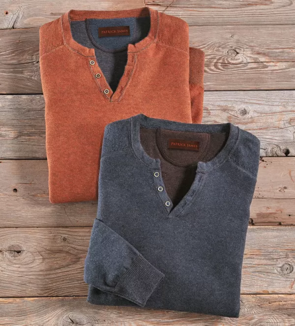 Patrick James Reversible Vanise Venley Sweater- Pullovers & Layers