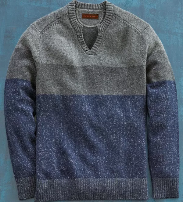 Patrick James Vanise Stripe Venley Sweater- Pullovers & Layers