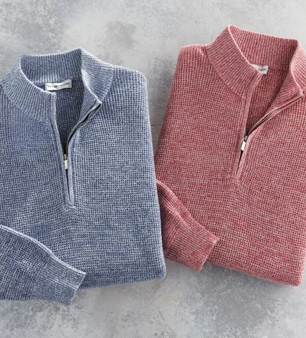 Peter Millar Kitts Quarter-Zip Sweater- Pullovers & Layers