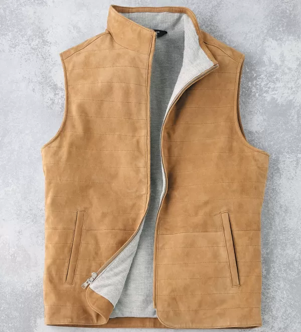 Peter Millar Vista Suede Vest- Vests