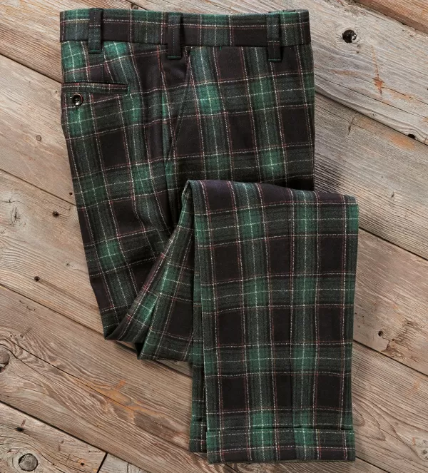 Reserve Barberis Plaid Dress Pant- Dress Pants