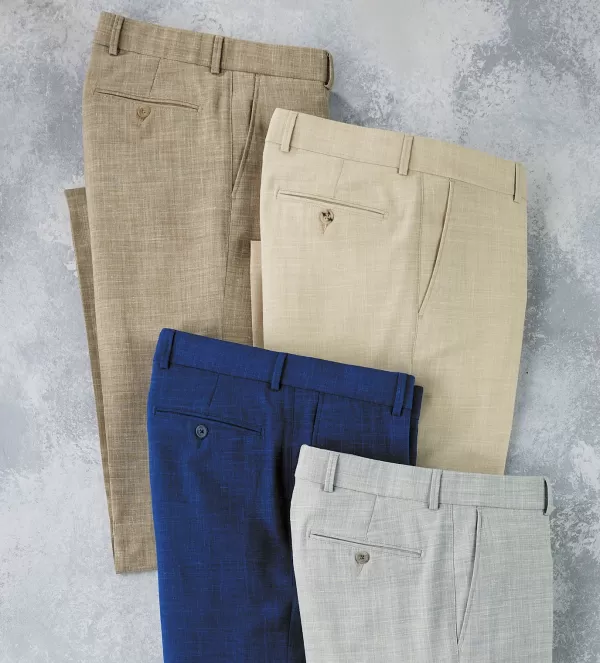 Reserve Linen-Look Slacks- Dress Pants