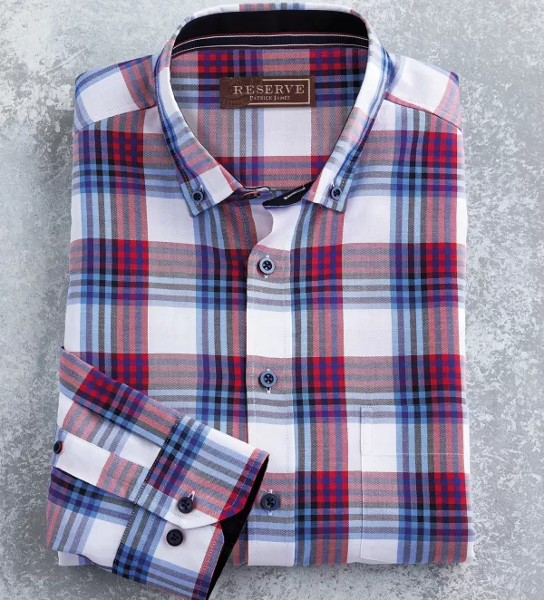 Reserve Plaid Shirt- Long Sleeve Sport Shirts