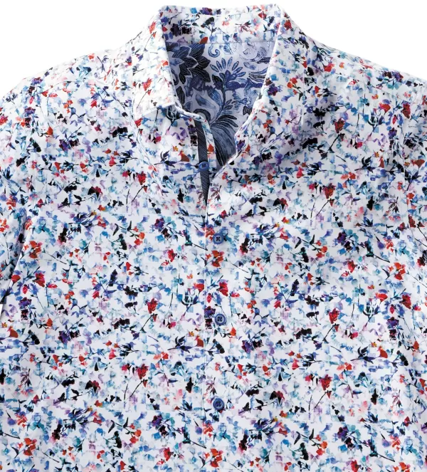 Robert Graham Bavaro Short Sleeve Knit Shirt- Short Sleeve Sport Shirts