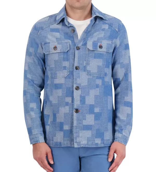 Robert Graham Jaxon Overshirt- Long Sleeve Sport Shirts