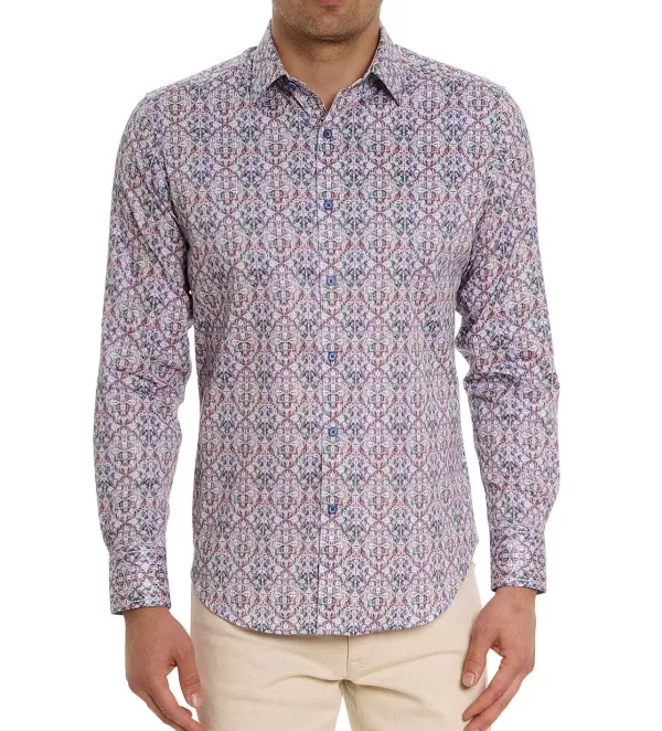 Robert Graham Long Sleeve Caracas Woven Shirt- Long Sleeve Sport Shirts