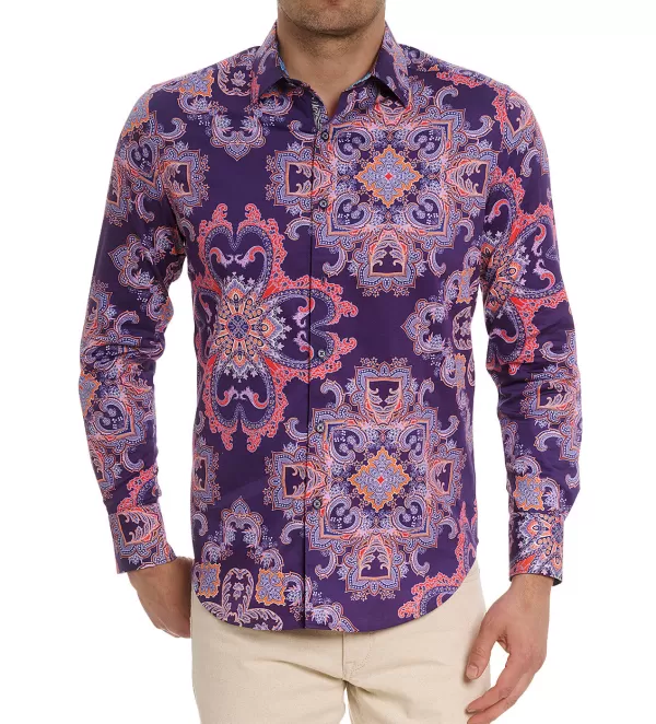 Robert Graham Long Sleeve Casino Royale Shirt- Long Sleeve Sport Shirts