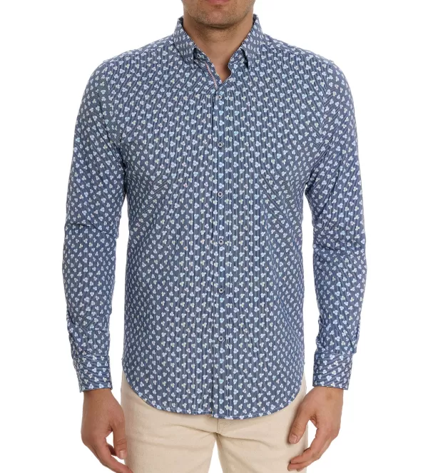 Robert Graham Long Sleeve Senan Knit Shirt- Polos & Knits