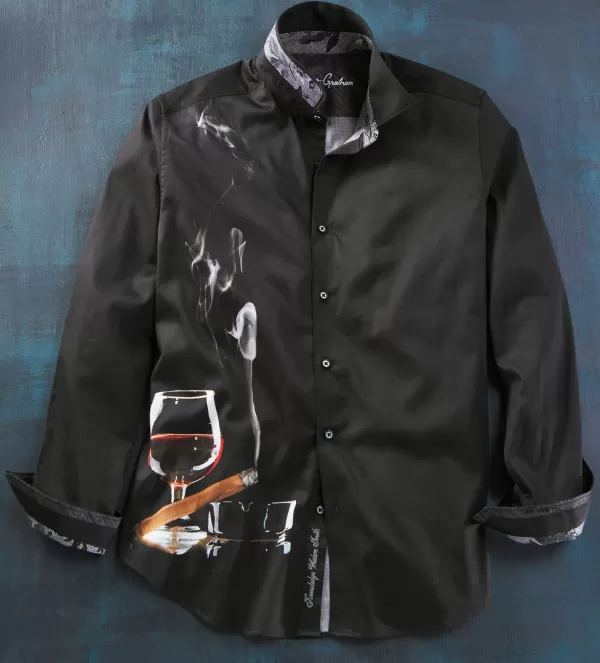 Robert Graham Man Cave Shirt- Long Sleeve Sport Shirts