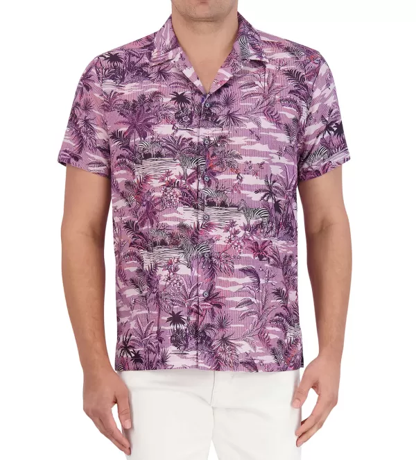 Robert Graham Short Sleeve Makara Woven Shirt- Short Sleeve Sport Shirts