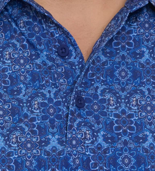 Robert Graham Short Sleeve Medallion Tiles Polo- Polos & Knits