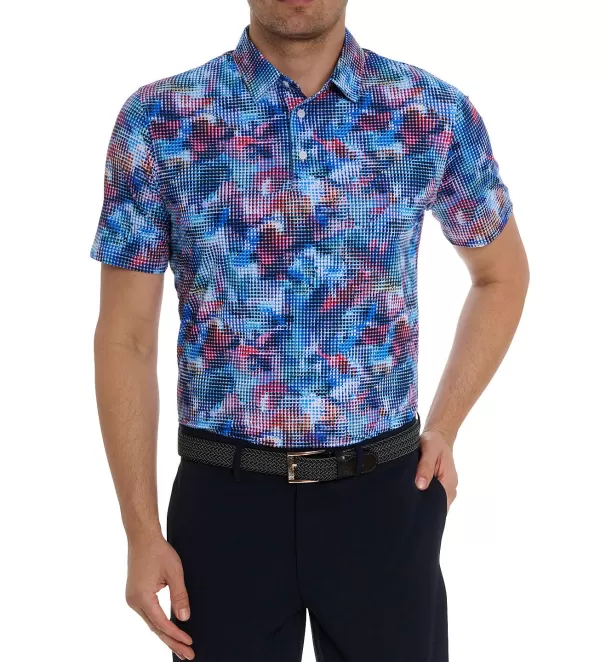 Robert Graham Short Sleeve Storm Watch Polo- Polos & Knits