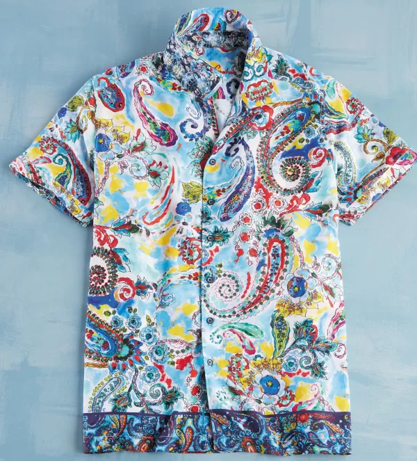 Robert Graham The Drake Short Sleeve Shirt- Short Sleeve Sport Shirts