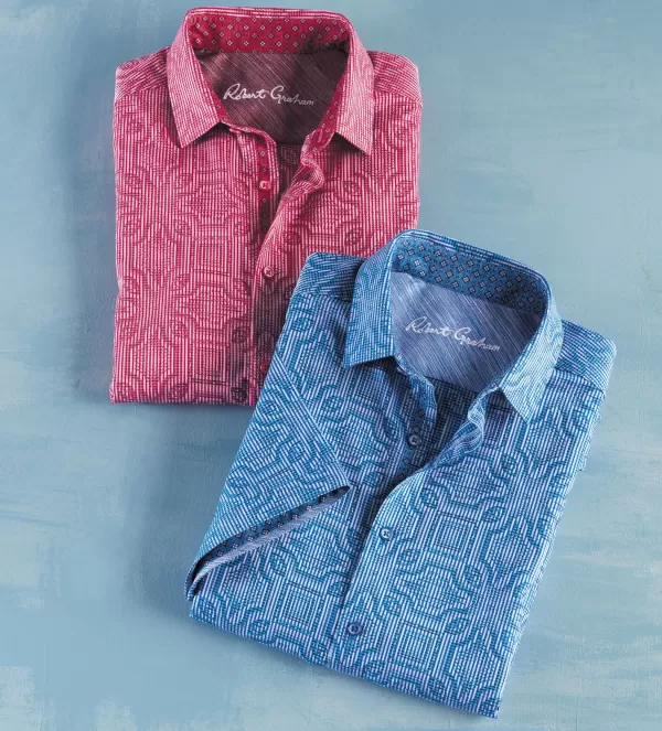 Robert Graham Voyage Short Sleeve Shirt- Short Sleeve Sport Shirts