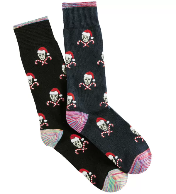 Robert Graham Zamora Skull Anklets- Socks