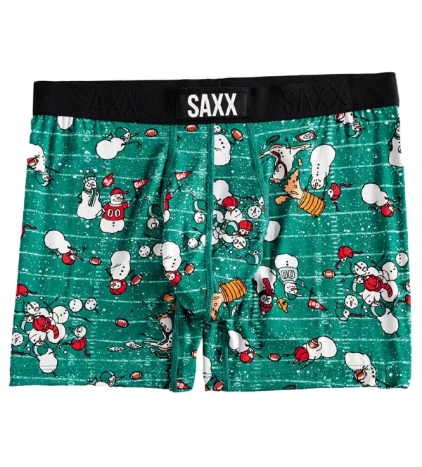 SAXX Gridiron Snowmen Vibe Boxer Briefs- Underwear