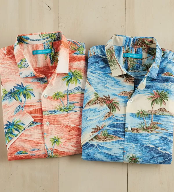 Tori Richard Tiled Isle Shirt- Short Sleeve Sport Shirts