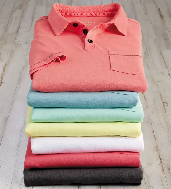 True Grit Cotton Polo- Polos & Knits