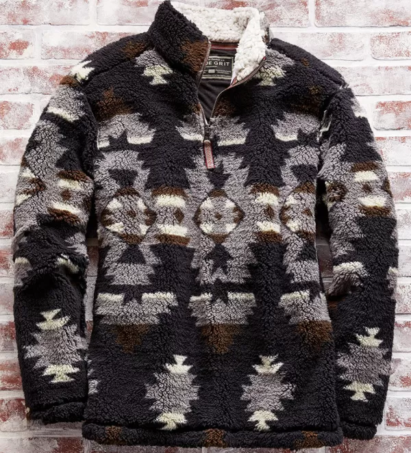 True Grit Northstar Sherpa Pullover- Pullovers & Layers