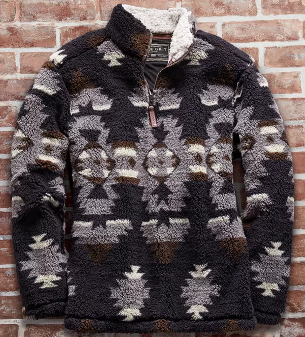 True Grit Northstar Sherpa Pullover- Pullovers & Layers