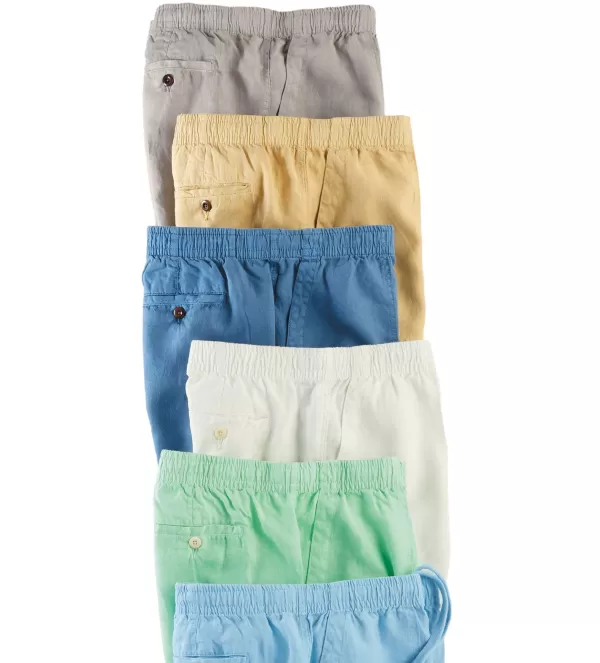 True Grit Sunset Linen Shorts- Shorts