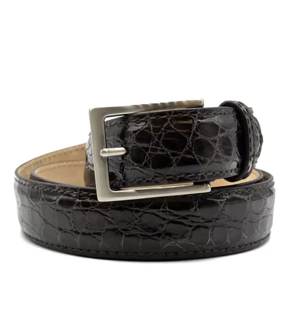 Zelli Genuine Crocodile Belt- Belts